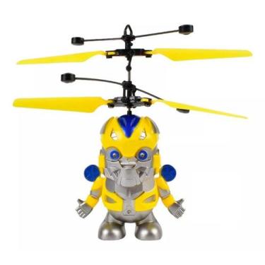 Imagem de Brinquedo Mini Robô Voador Indução de infravermelho sensor a mão kk-13