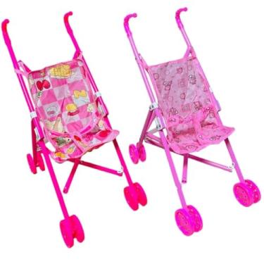 Imagem de Carrinho de Boneca Dobrável – O Brinquedo Ideal para Meninas!