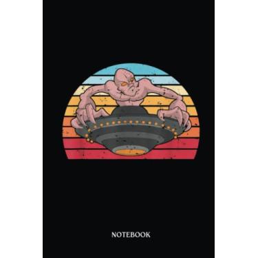 Imagem de Alien Notebook: Retro Ufo Alien Abduction Unidentified Flying Object Ufo | Alien Journal, Lined Journal Ufo, Ufo Journal, Lined Journal Alien, Size 6 X 9", 120 Pages.
