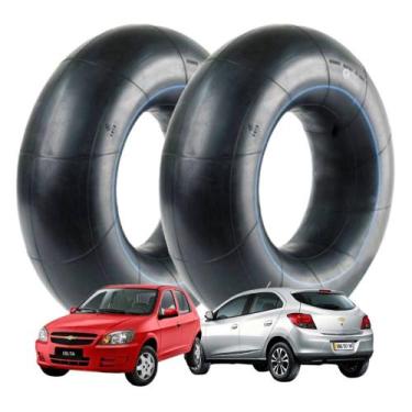 Imagem de 02 Camaras De Ar Aro 13 E 14 Carro 165/70r13 Até 195/60r14 - VULCAN