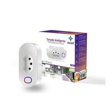 Imagem de Tomada Inteligente Wifi  16A medidor de Consumo App Alexa - EKAZA