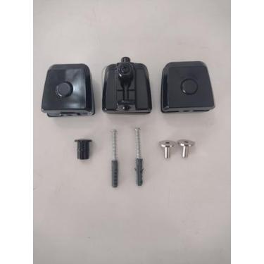 Imagem de Kit 02 para Janela pivotante V/A capela de vidro temperado - HELA (Preto)