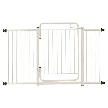 Imagem de Grade 139/144 cm Reforçado Portão Segurança Sua Casa Top Grade para Cachorros Pet Crianças (BRANCO)