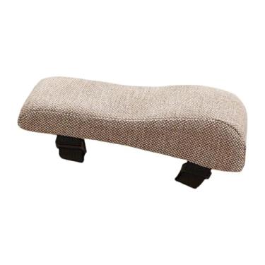 Imagem de KiBcsLic Cadeira de escritório braço braço almofada cadeira de computador cadeira de capa cadeira de cadeira não -lastro reclinável lavável design ergonomic, Cor Café