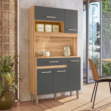 Imagem de Cozinha Compacta Magazin 90cm Freijó Chumboo Nicioli