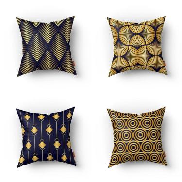 Imagem de Kit Almofadas Decorativas Estampadas 35x35cm Modelo 026