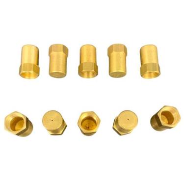 Imagem de 10 Injetor Para Fogão Brastemp Forno Longo Furo 0,60 Latão - Santa Fé