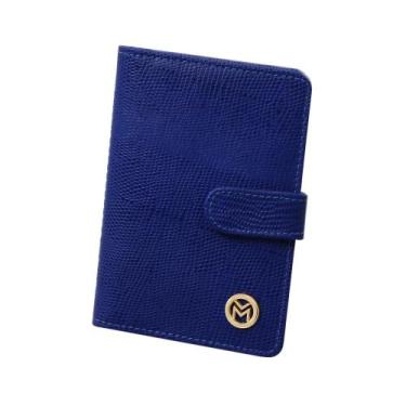 Imagem de Carteira de Couro Mariart 237L, Azul royal