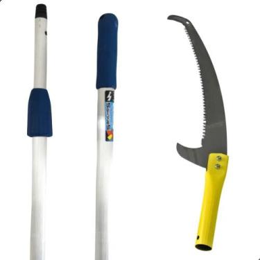 Imagem de Serrote de Poda para Galhos Altos com Cabo Extensor 3 Metros - PREVEOE