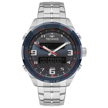 Imagem de Relógio Technos Masculino Ts Digitech Bicolor - Bjk725ab/1a