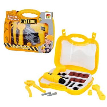 Imagem de Maleta Kit de Ferramentas Infantil 13 peças com Parafusadeira - DMTOYS