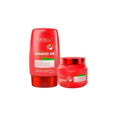 Imagem de Forever Liss Banho Verniz Morango Leave-in + Máscara 250g