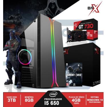 Imagem de Computador Gamer I5 650 8GB HD 3TB GeForce GT730 Fonte ATX 700W Kit Tr