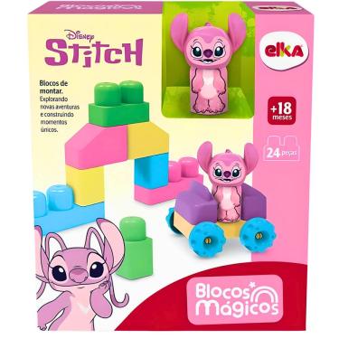 Imagem de Brinquedo Infantil Blocos Mágicos Disney Angel Elka