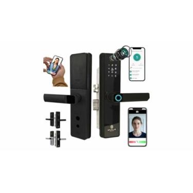 Imagem de Fechadura Eletronica Digital Com Biometria Fechadura Digital Biométric