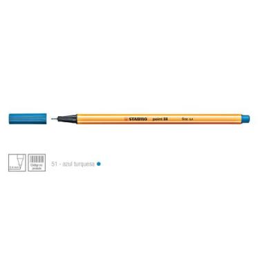 Imagem de Caneta Point 88 Cor 51 Azul Turquesa - Stabilo