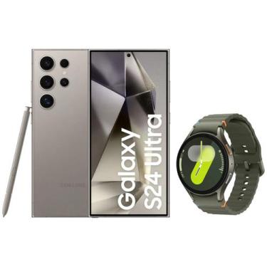 Imagem de Smartphone Samsung Galaxy S24 Ultra 6,8  512GB - Cinza 5G + Smartwatch
