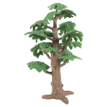 Imagem de Veemoon Modelo de árvores, ciprestes em miniatura, 1 peça, cipreste de plástico artificial, plantas falsas, trem, para mesa de areia, modelos de paisagem simulada para decoração de escritório em casa