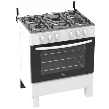 Imagem de Fogão 5 Bocas Branco Hera com Forno 94 L Realce