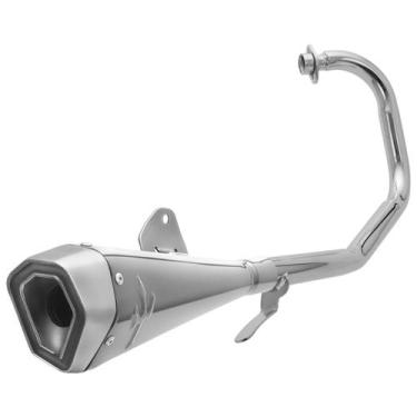 Imagem de Escapamento Pro Tork Serie S Ybr 125 Curva Cromada, CROMADO, YBR 125