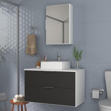 Imagem de CONJUNTO RUBI 80CM Branco Preto