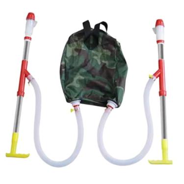 Imagem de Ioensy Distribuidor de fertilizantes, aplicação de esterco para áreas externas, fácil de usar, economizando mão de obra, manual de ferramentas para cobertura, Tubo Duplo de Metal