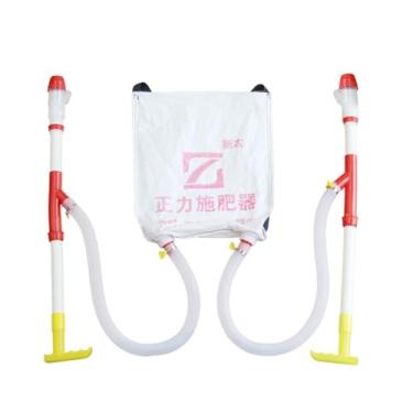 Imagem de IEUDNS Distribuidor de fertilizantes, ferramenta de fertilização, eficiente, grande capacidade, tipo mochila, aplicação de esterco, dispensador de, Tubo de Pvc Duplo