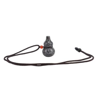 Imagem de POCREATION Chama Pedra Cabaça Pingente Com Lanterna Luminoso Pendurado Cabaça Decoração Cabaça De Madeira Ornamento para Presente Home Decor