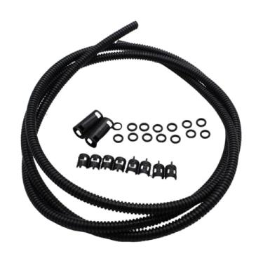 Imagem de Mqetly Kit de Mangueira de Lavagem de para- Genérico, Mangueira Corrugada, Kit de Reparo de Mangueira de Fluido de Lavagem para Caminhões, 150 cm