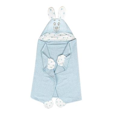 Imagem de Toalha C/Capuz 1,10MX60Cm Veludo Baby Amigo Urso Sofisticata