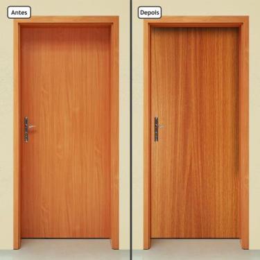 Imagem de Adesivo Decorativo de Porta - Madeira - 877cnpt - Allodi