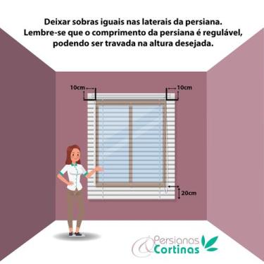 Imagem de Persiana Romana Bambu Block 180Larg X 160Alt Branca - Top Flex Persian