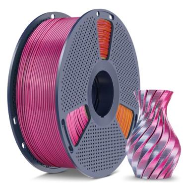 Imagem de Filamento SUNLU Silk PLA+ 1,75 mm, 1 kg (2,2 lbs) Filamento de impressora 3D PLA de quatro cores, precisão dimensional de 1,75 mm +/- 0,02 mm, preto, cinza, vermelho, amarelo