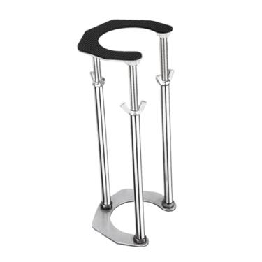 Imagem de IEUDNS Suporte de pia embutido com altura ajustável, peças de equipamento, suprimentos multifuncionais, de reparo de aço inoxidável para lavatório