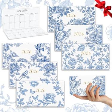 Imagem de ReliThick 6 peças de calendário de bolso 2026 para bolsa, agenda mensal, caderno, pequeno bolso, calendário, cadernos, presente de agradecimento, presente para mulheres, amigas, crianças, professores
