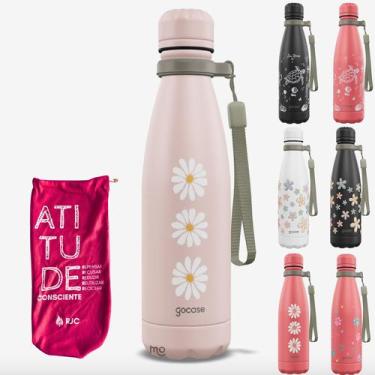 Imagem de KIT Garrafa Térmica Gocase URBAN Original 500ml Estampas com Eco Saqui