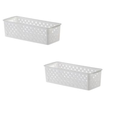 Imagem de Kit 2 Cesto Organizador Multiuso Quadratta 27x11x8 Cm - Paramount