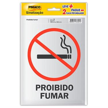Imagem de Etiqueta Proibido Fumar Pimaco