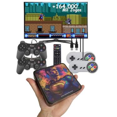 Imagem de Ultra Retro Premium Super Homem Edição Especial + 164 Mil jogos + 4 Controles + Atualizado + Video Game Retro + Modo Smartplus