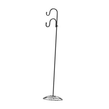 Imagem de Bothyi Suporte de gancho para pastor, suporte de poste para jardim, gancho de chão para pendurar plantas, alimentador de pássaros, vaso de flores, fácil