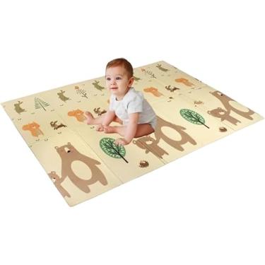 Imagem de Tapete Infantil Tatame Emborrachado Dupla Face - Macio, Térmico e Dobrável 2,00 x 1,50 mts Original DON SON ® (URSO 0,6CM)