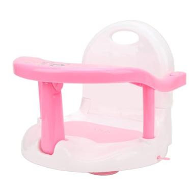 Imagem de Zhjvihx Cadeira de Chuveiro Infantil, Banheiro de Plástico Infantil, Design Dobrável, Anti -para o Chuveiro (Rosa)