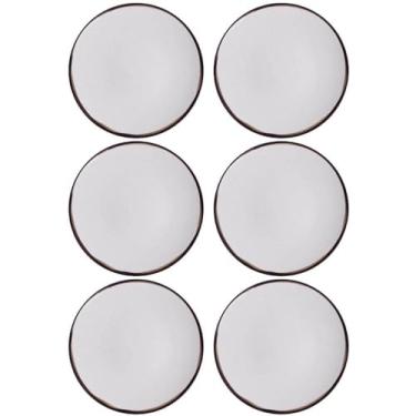 Imagem de Conjunto 6 Pratos Rasos Tramontina 25cm Canyon em Porcelana Decorada Cozinha