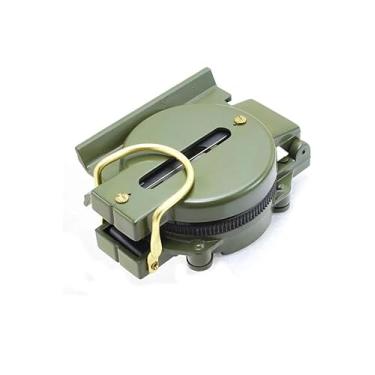 Imagem de Bússola Militar Profissional de Alta Precisão, Modelo Lensático, Verde Militar
