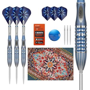 Imagem de Target Darts Conjunto de dardos Phil Taylor Steel Tip Gx2, 22G | 95% dardos de tungstênio, voos Pro Ultra No.6/Vapor S e eixos de titânio elétrico, nano pontos suíços prata e ferramenta SP incluídas |
