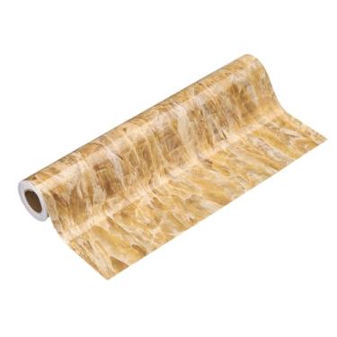 Imagem de HARFINGTON Borda de papel de parede de grão de madeira 30,5 cm x 5 m PVC autoadesivo texturizado adesivo à prova d'água papel de parede decorativo de parede para armários de mesa de porta de chão