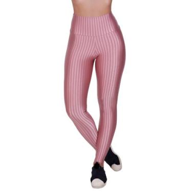 Imagem de Calça Legging 3D Cirrê Roupa de Academia Cintura Alta - c4 LAURA - TER