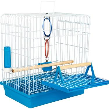 Imagem de Gaiola Calopsita Maritaca e Outros Pássaros Azul