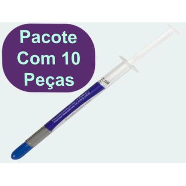 Imagem de Kit Com 10 Pasta Térmica Silver Prata Hy510 1g Pc Cpu Note Ps4 - Halnz