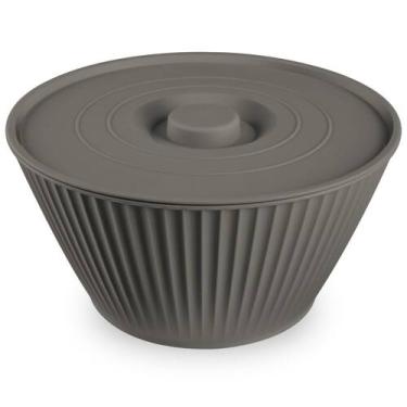 Imagem de Tigela de Plástico Com Tampa 2000ml Redonda Bowl Pote Cozinha - Usual 